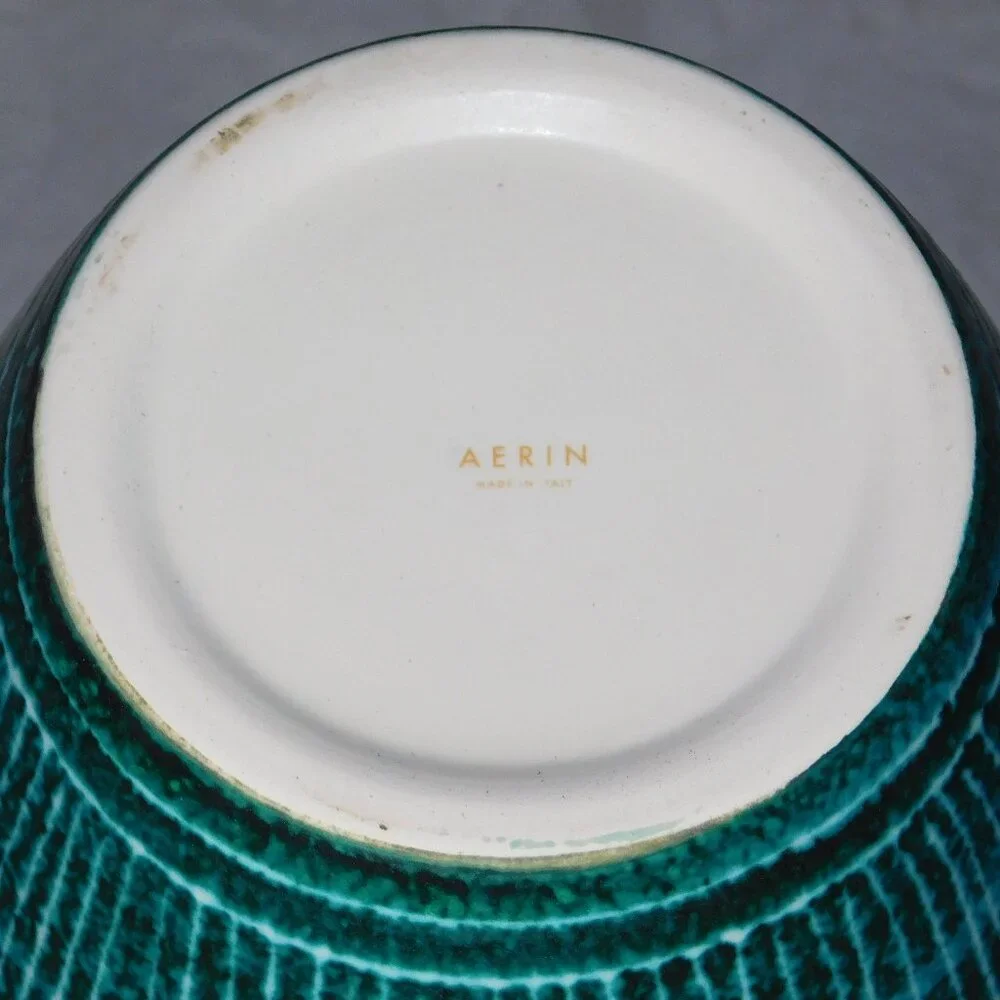 Aerin Calinda Tall Tapered Vase Deco Rimini Green Made in Italy